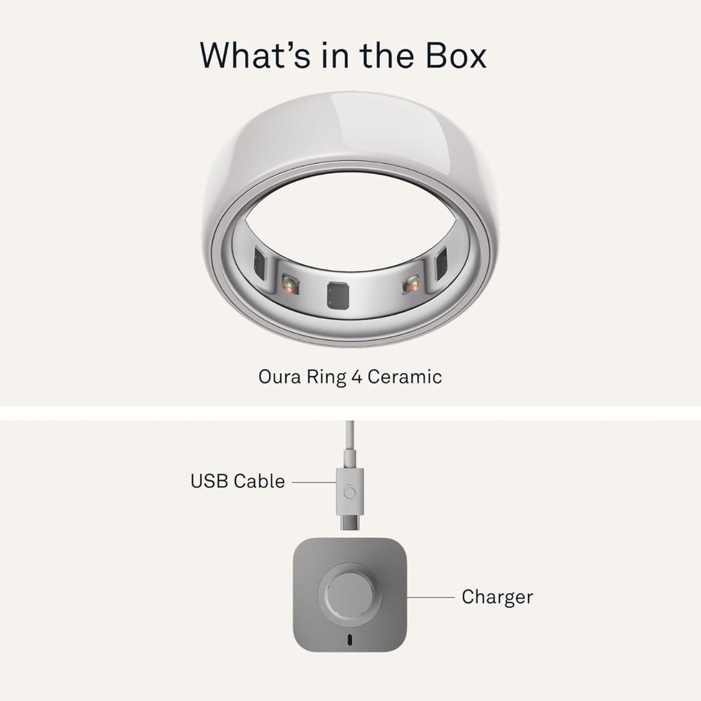 Oura Ring 4 Keramik - Wolke - Image 4