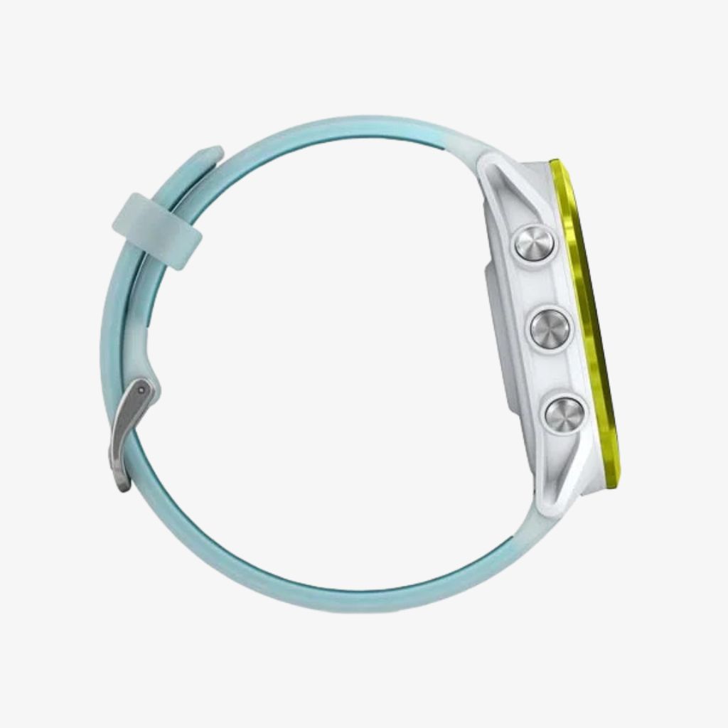 Forerunner® 570 - 47 mm - Amp Gelbes Aluminium mit durchscheinendem weiß-türkisfarbenem Band - Image 4