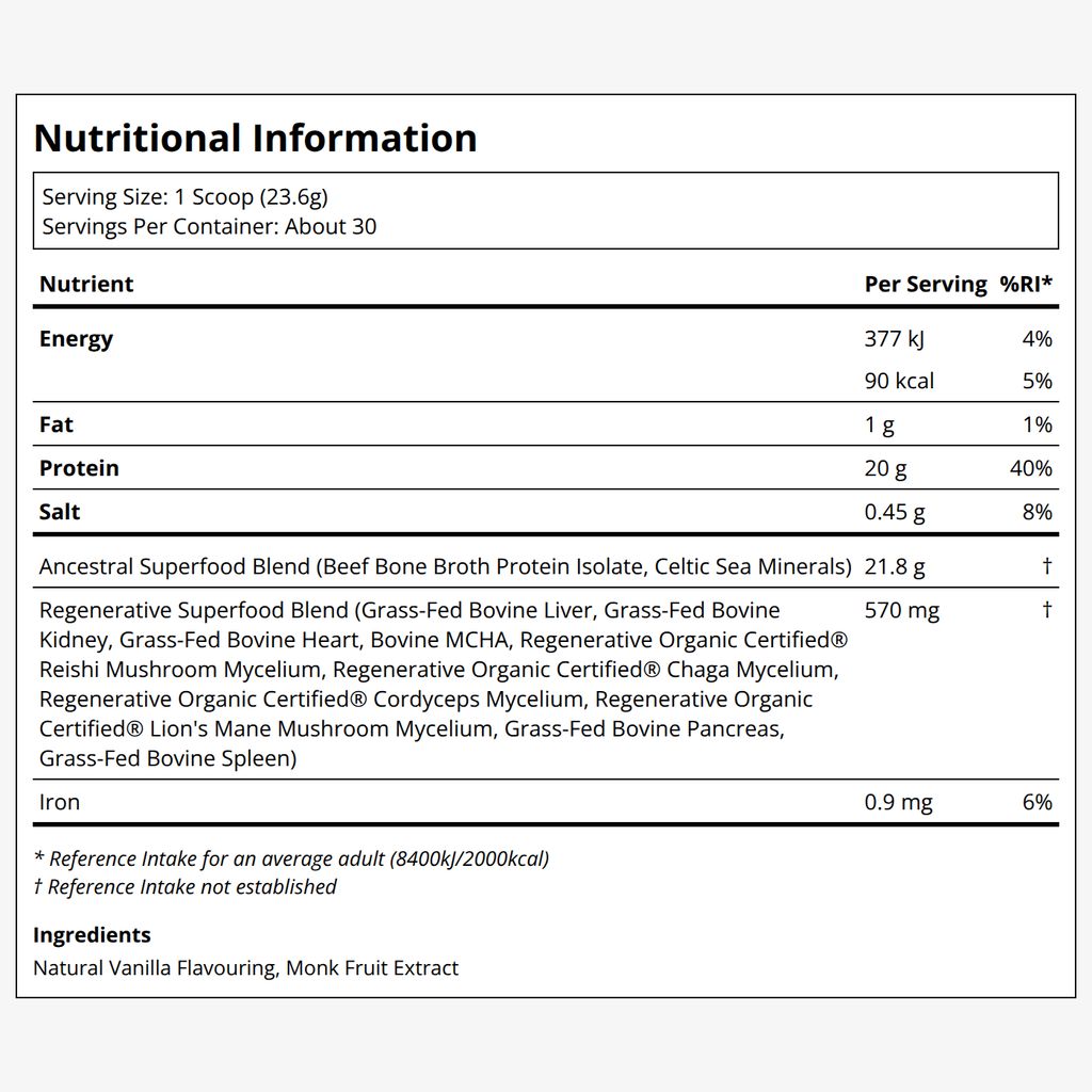 Ancestral Protein Powder - Vanilla - Image 2