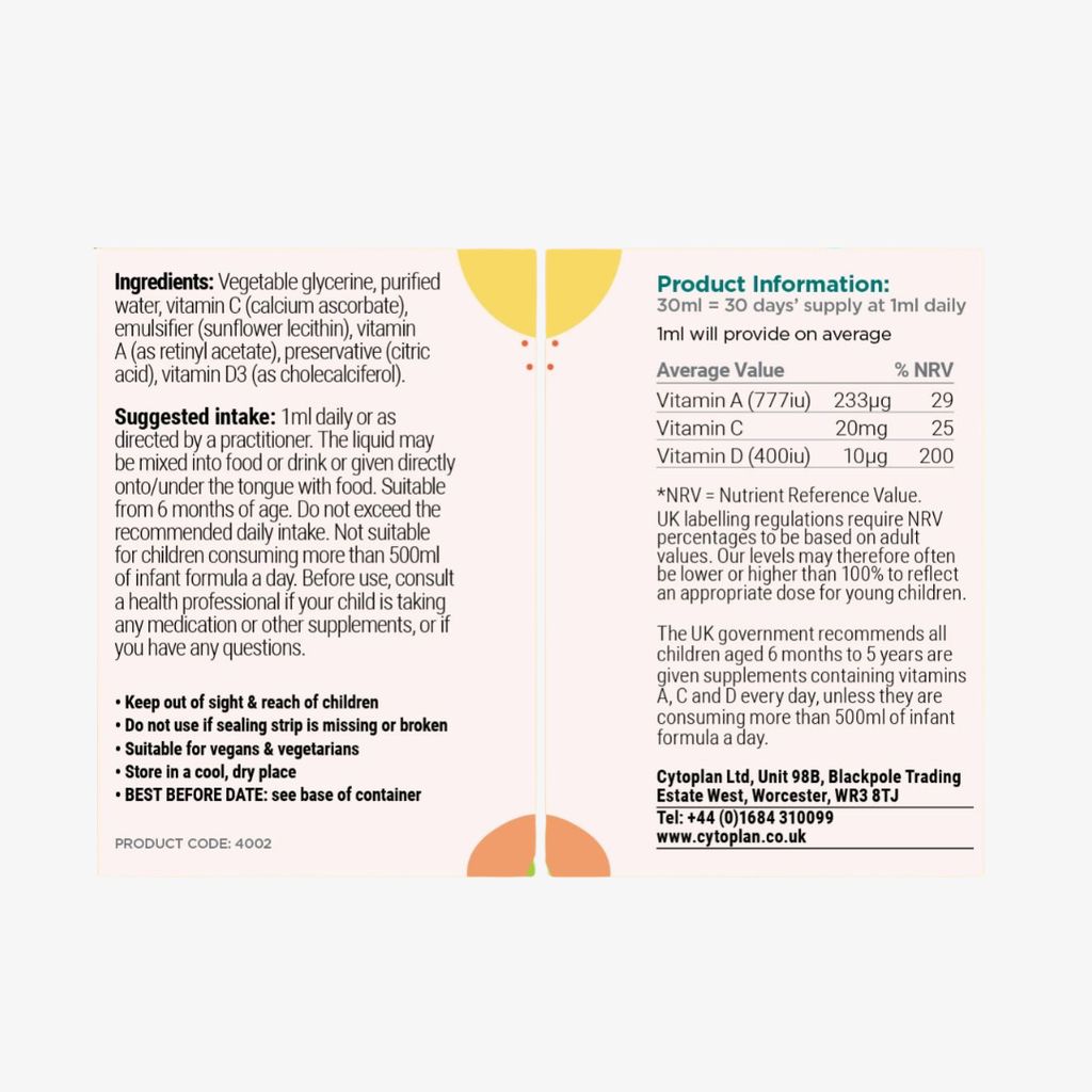 Tropfen der Vitamine A, C und D für Kinder - Image 2