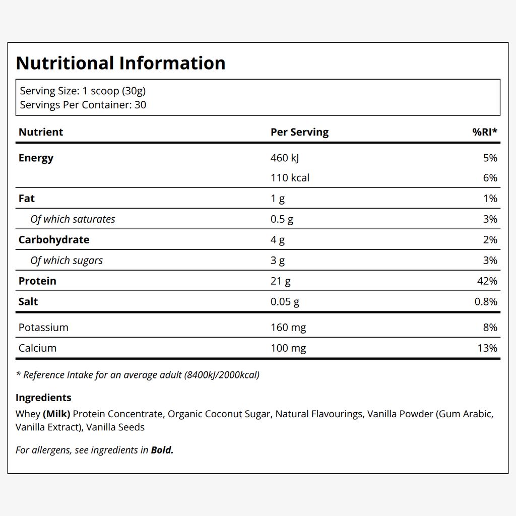 PW1 - Grass-fed Whey Protein with Bourbon Vanilla - Image 2