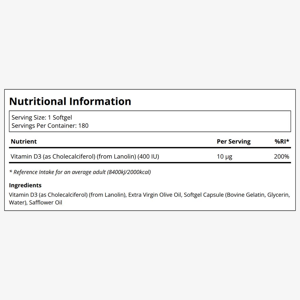 Vitamin D3 400 IE - Image 2