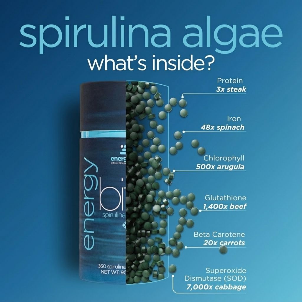 ENERGYbits Spirulina - Dose - Image 3