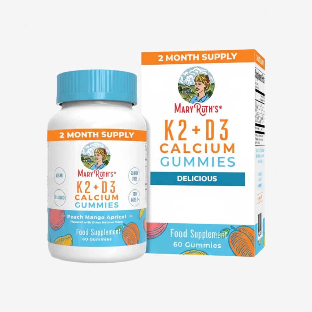 Vitamin K2+D3 Calcium-Gummibärchen – Pfirsich, Mango & Aprikose - Image 1