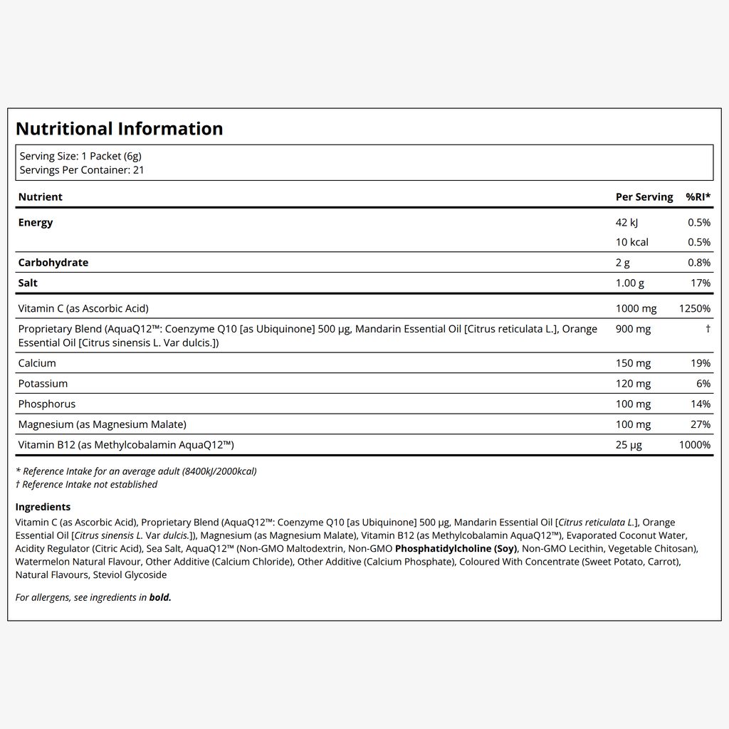 AquaQ12™ Hydration⁺ Formel – Wassermelone - Image 2