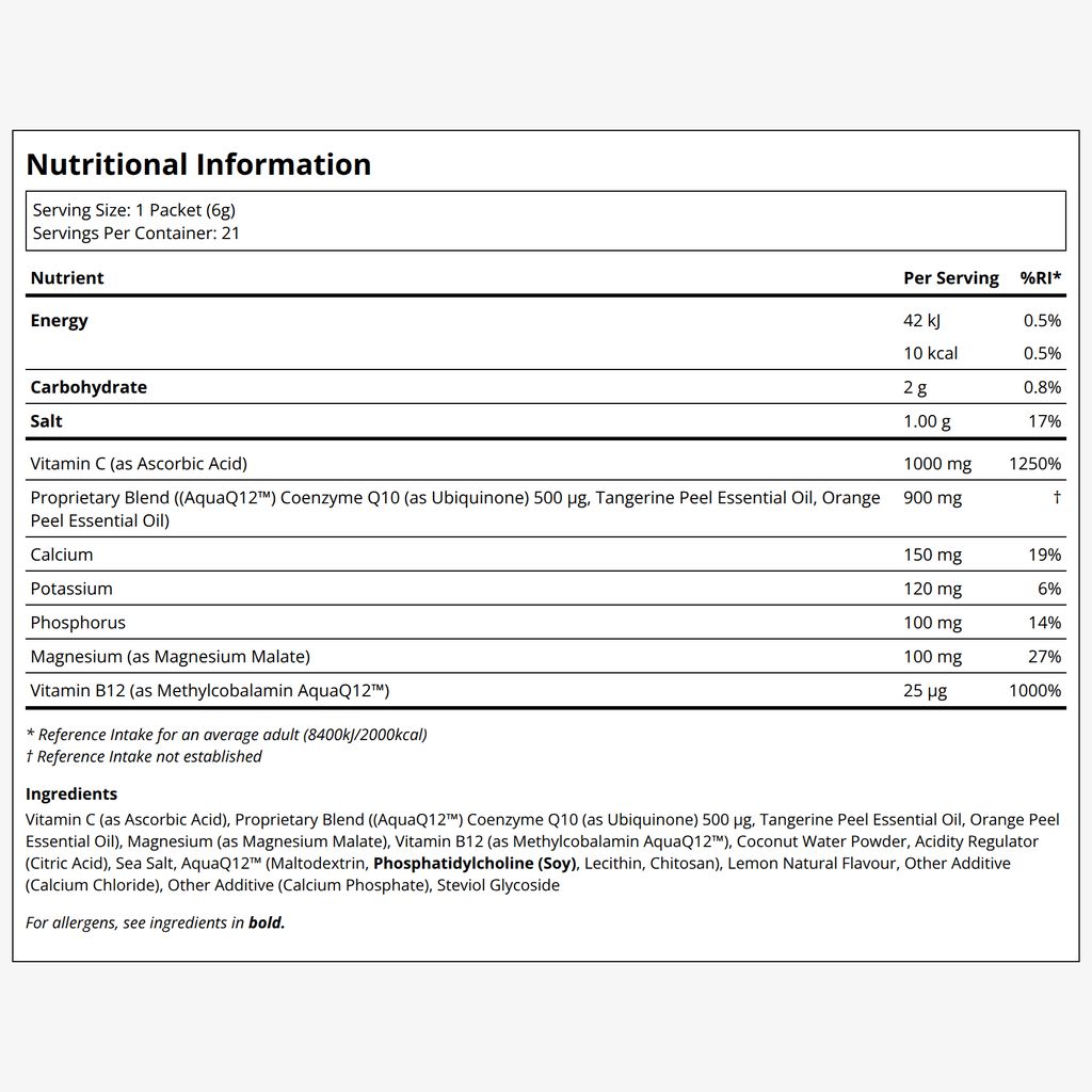 AquaQ12™ Hydration⁺ Formel – Zitrone - Image 2