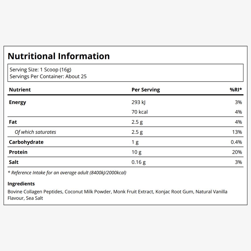 Collagen Fuel Vanille-Kokosnuss Dose - Image 2