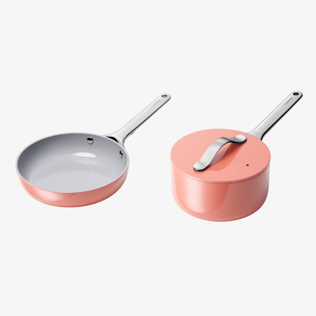 Antihaftbeschichtete Keramik-Mini-Bratpfanne und Mini-Soßenpfanne Duo Perracotta (Vorbausatz) - Image 1