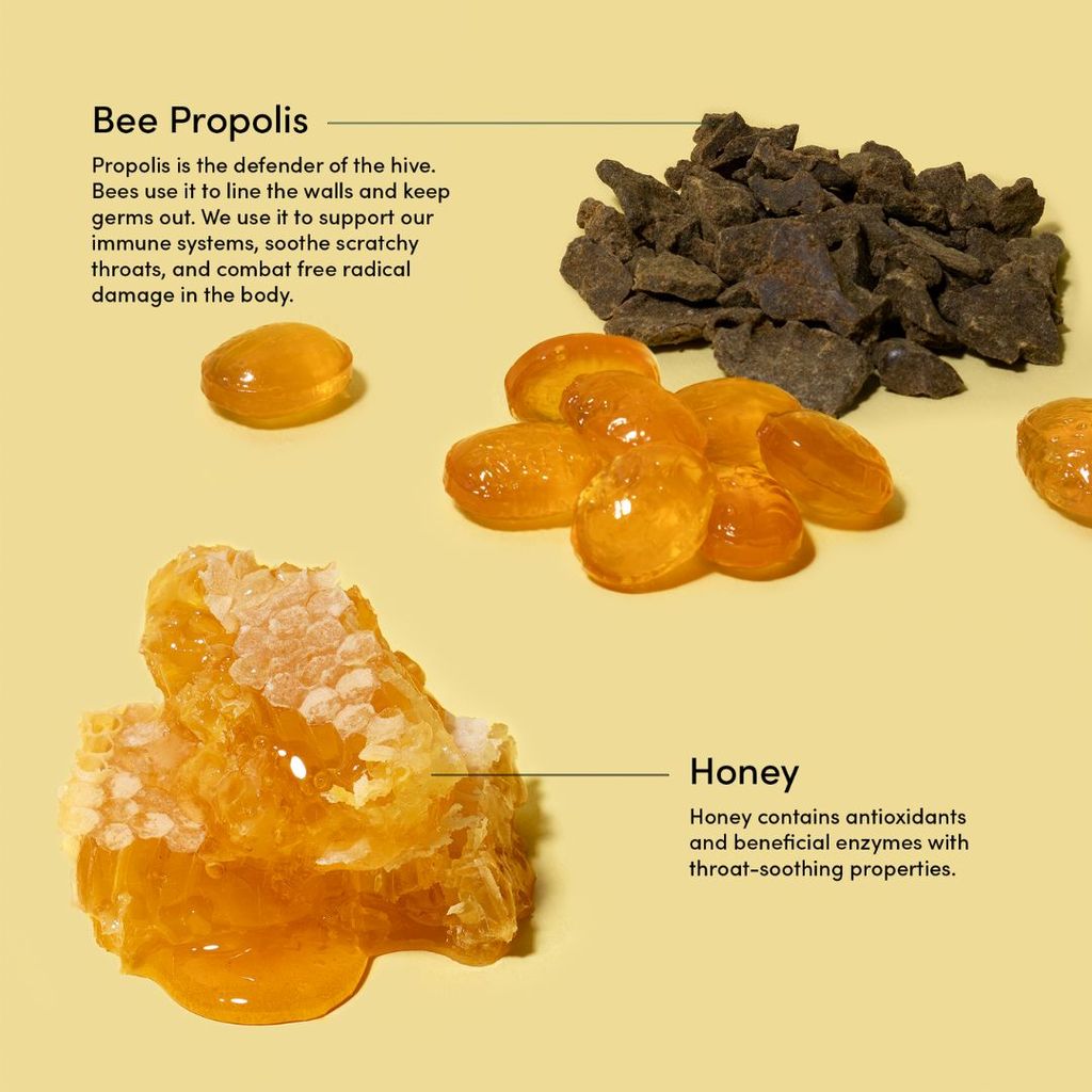 Propolis-Lutschtabletten zur Beruhigung - Honig - Image 3