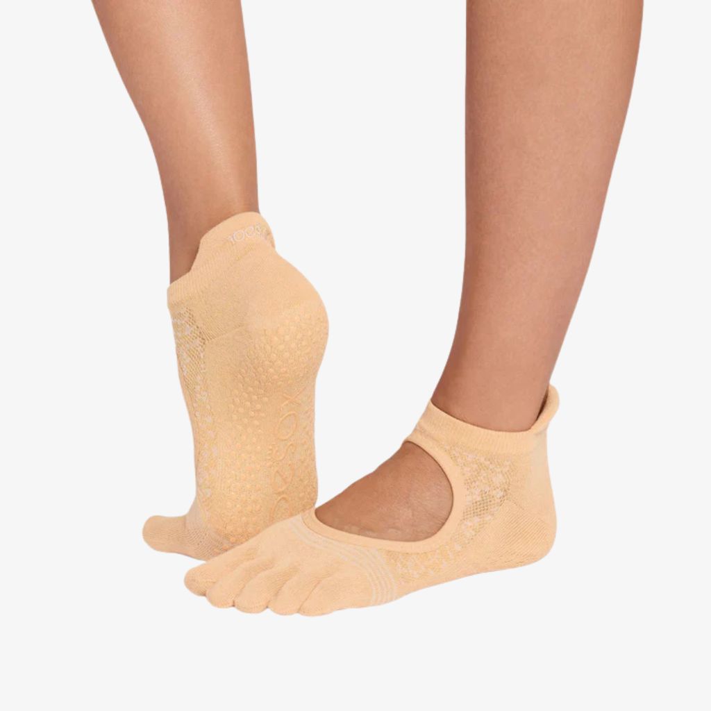 Full Toe Bellarina Tec Grip Socks - Golden - Image 1
