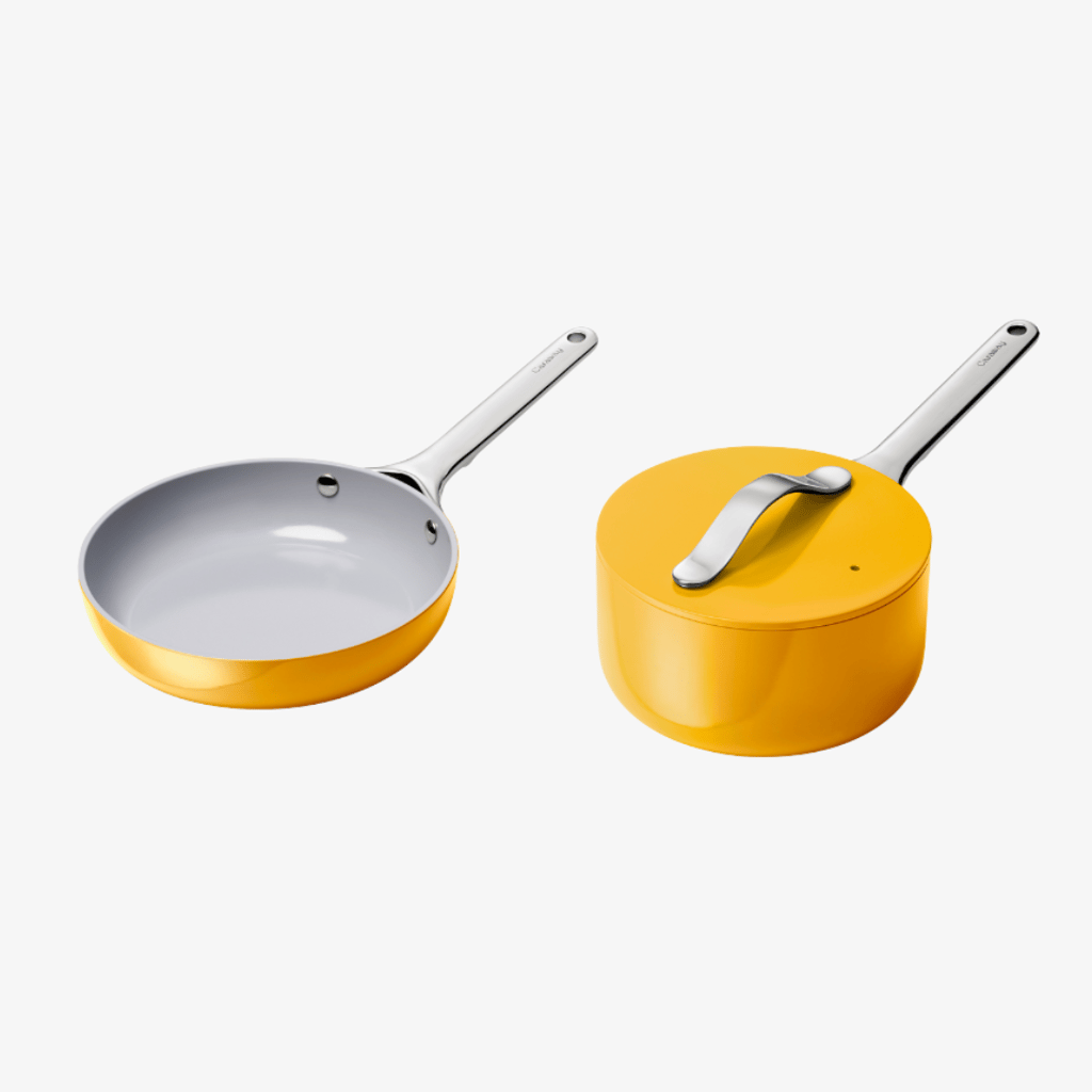 Antihaft-Keramik-Mini-Bratpfanne und Mini-Saucepfanne Duo Marigold (Vorset) - Image 1