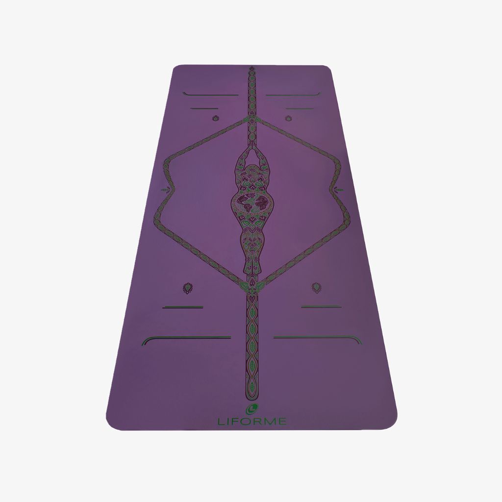 Liforme Mother Earth Yoga Mat - Purple - Image 1