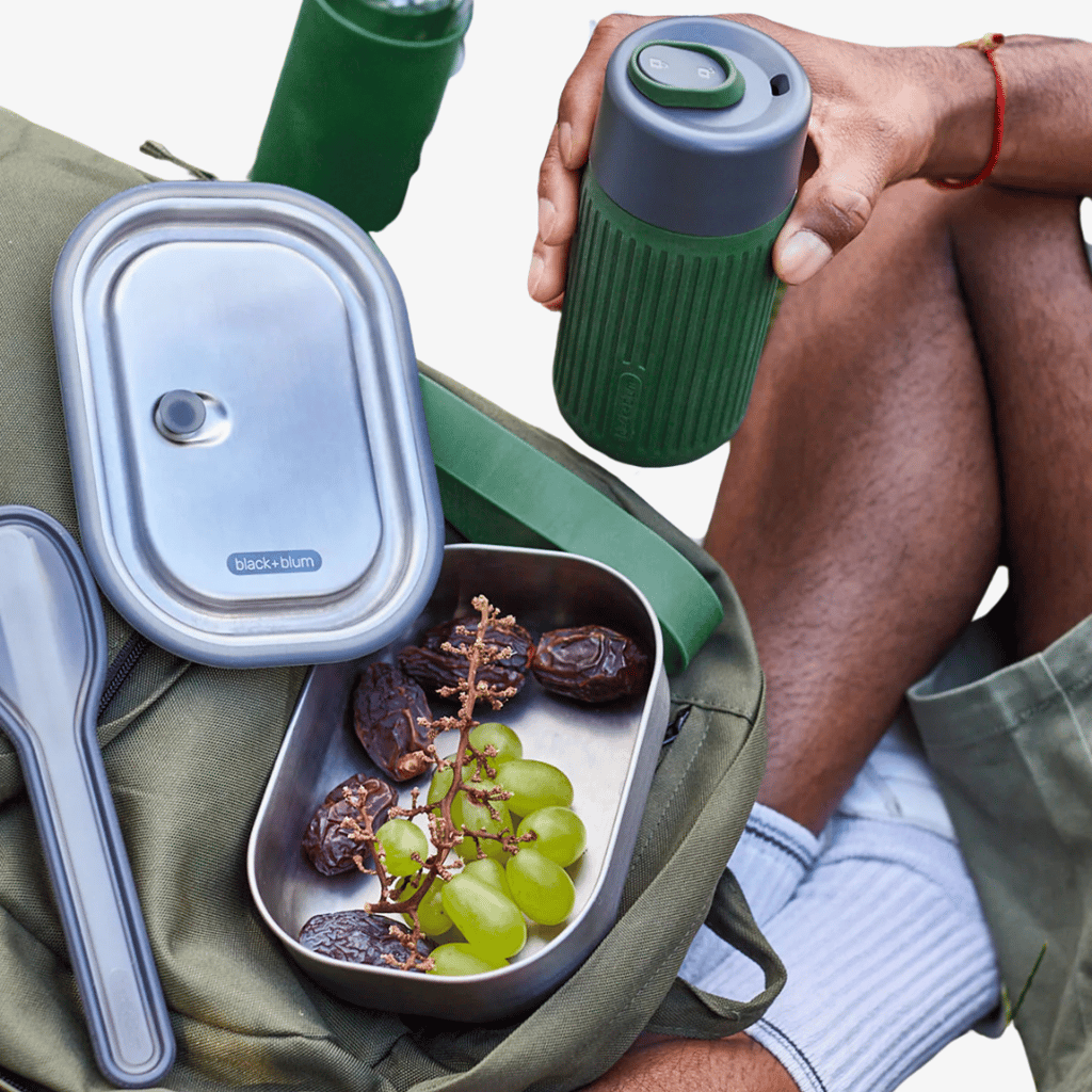 Edelstahl-Lunchbox – Olivgrün - Image 3