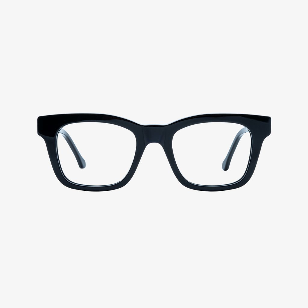 Ellis Blue Light Blocking Glasses (Day) - Black with Clear Lens - Image 1