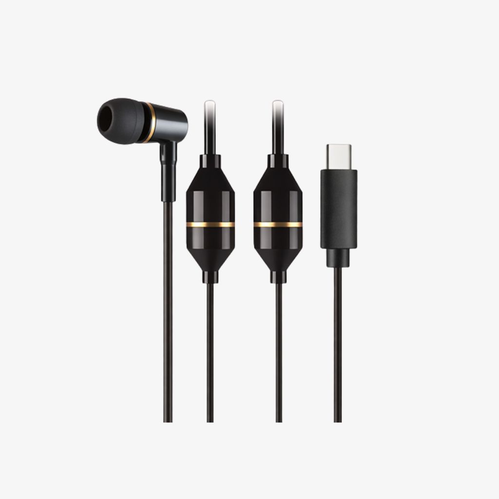 EMF Radiation Free Air Tube Earphones - USB-C - Image 1