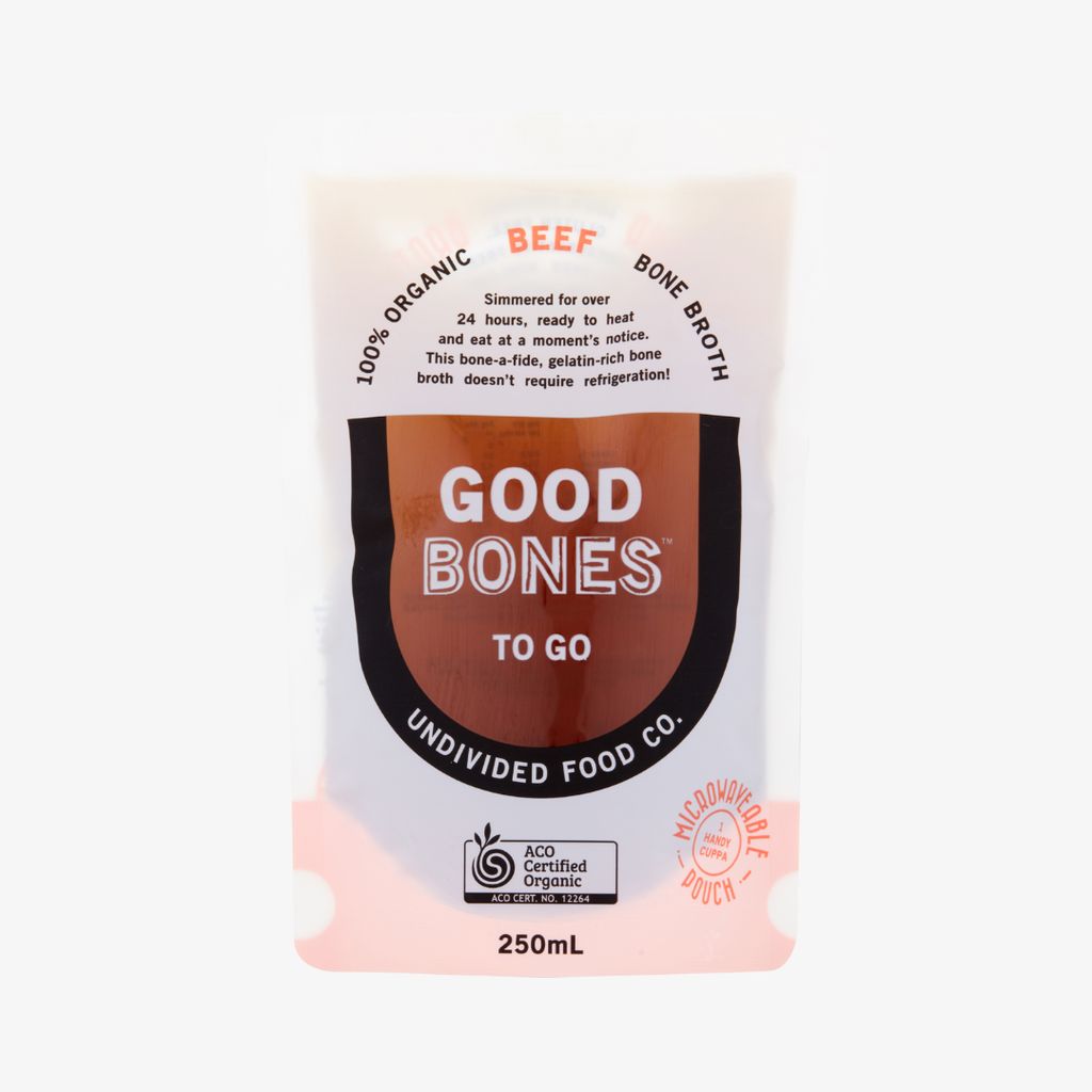 GOOD BONES TO GO 100% zertifizierte Bio-Rinderknochenbrühe - Image 1
