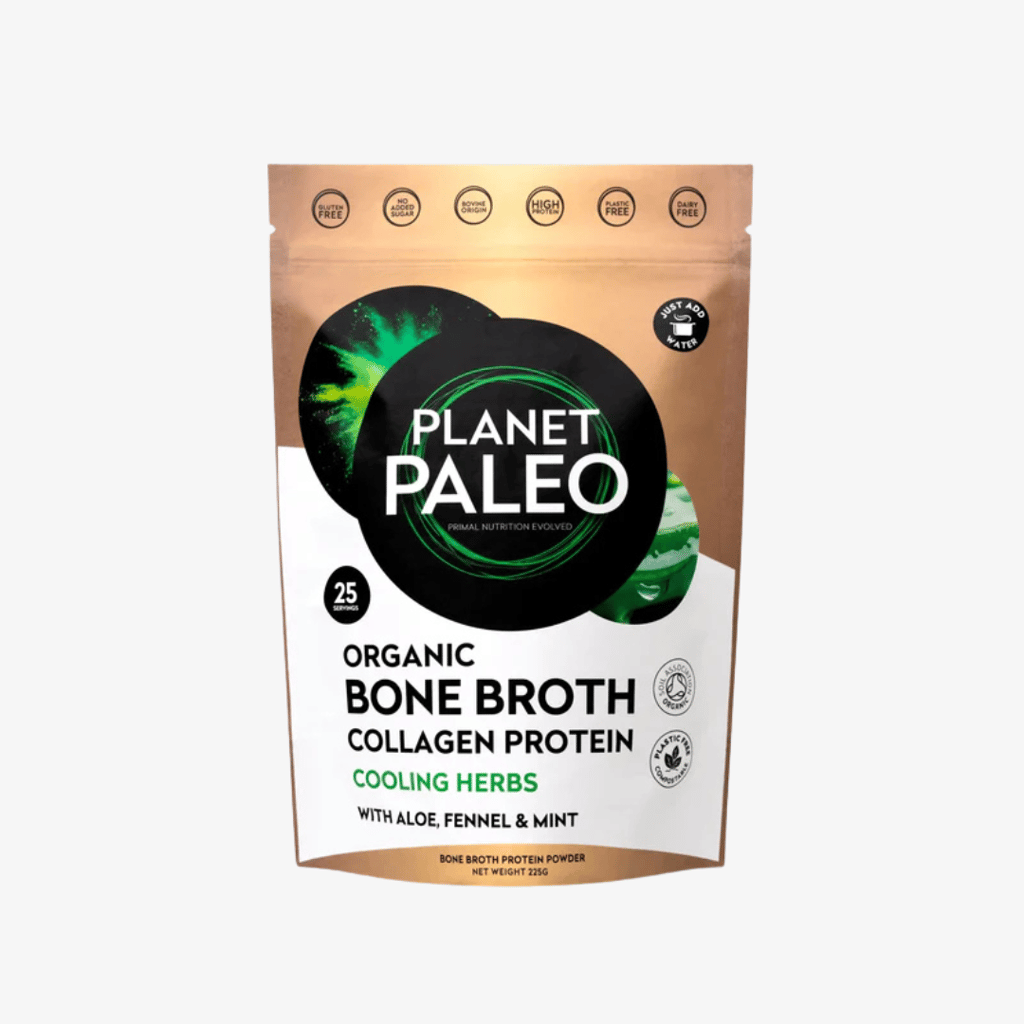 Bio-Knochenbrühe mit Kollagenprotein und kühlenden Kräutern - Image 1