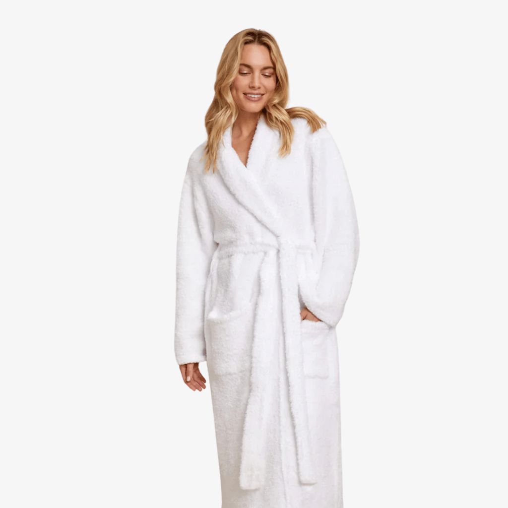 CozyChic® Bademantel für Erwachsene – Weiß - Image 1