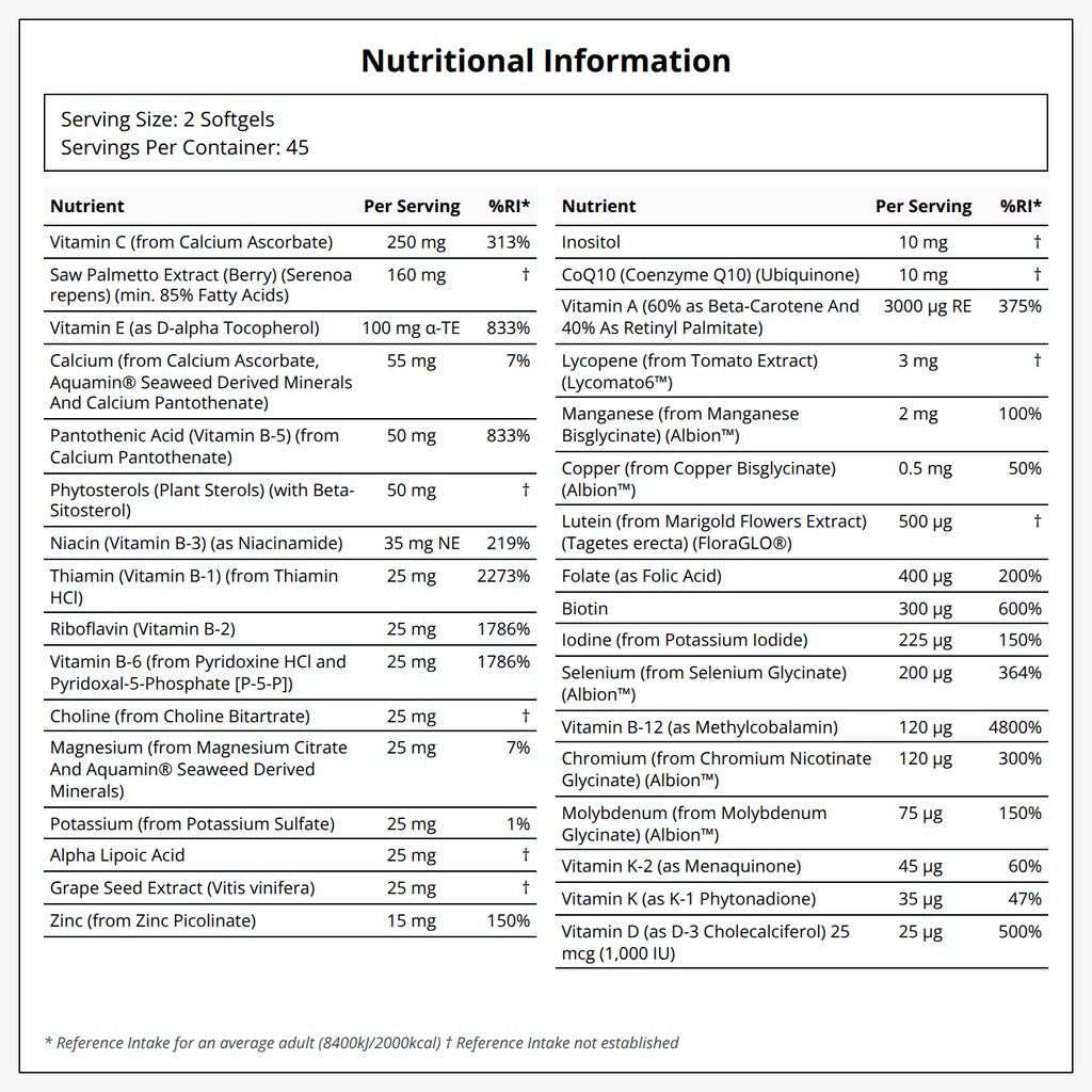 Adam™ Multiple Vitamin Softgels für Männer - Image 2