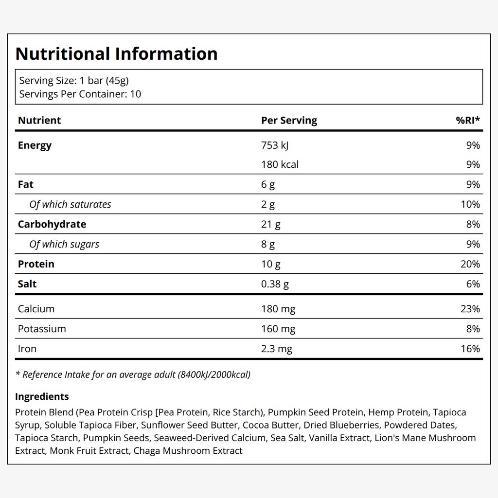 Blueberry Sunflower Butter Protein Bar - Image 2