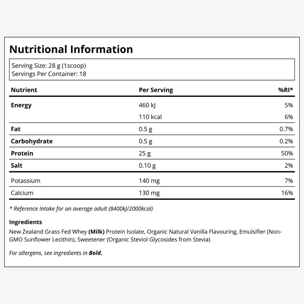 Vanilla Whey Protein Isolate - Image 2
