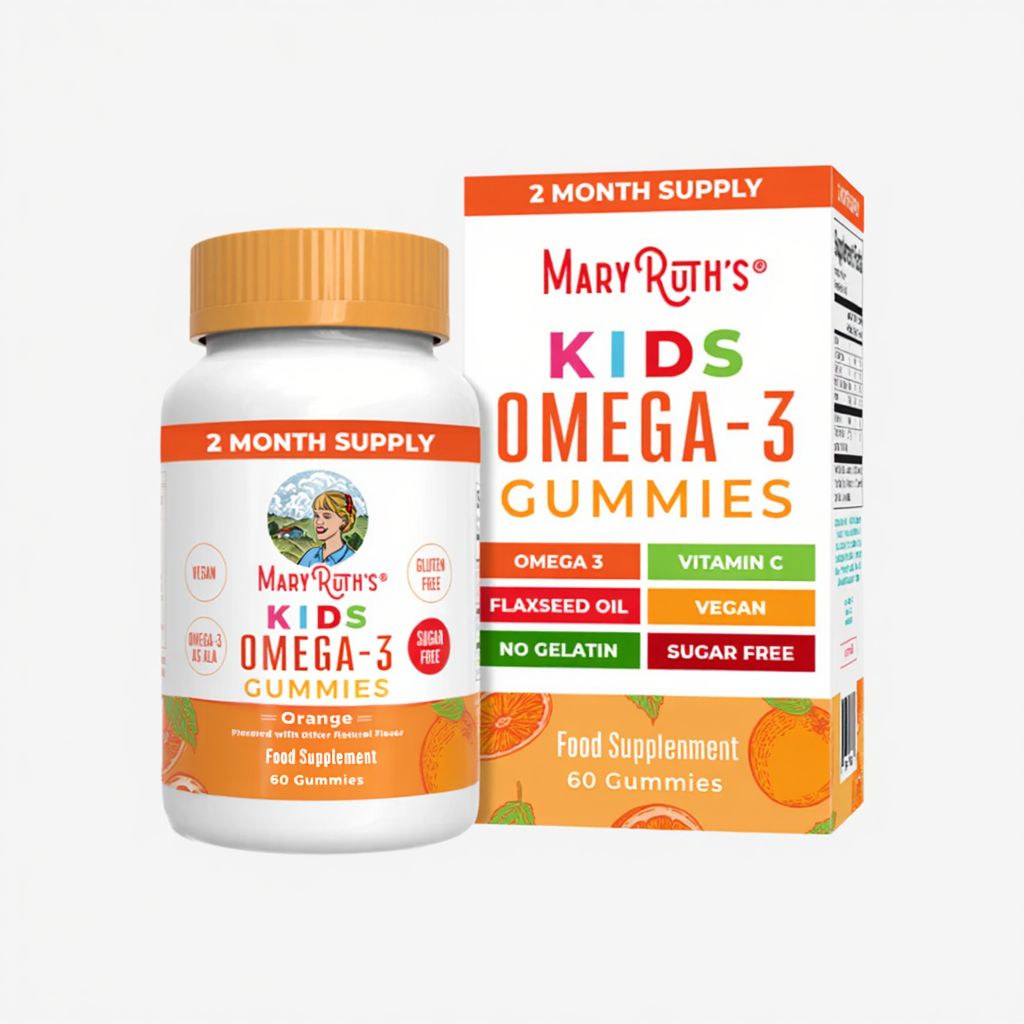 Vegane Omega-3-Fruchtgummis für Kinder – Orange - Image 1
