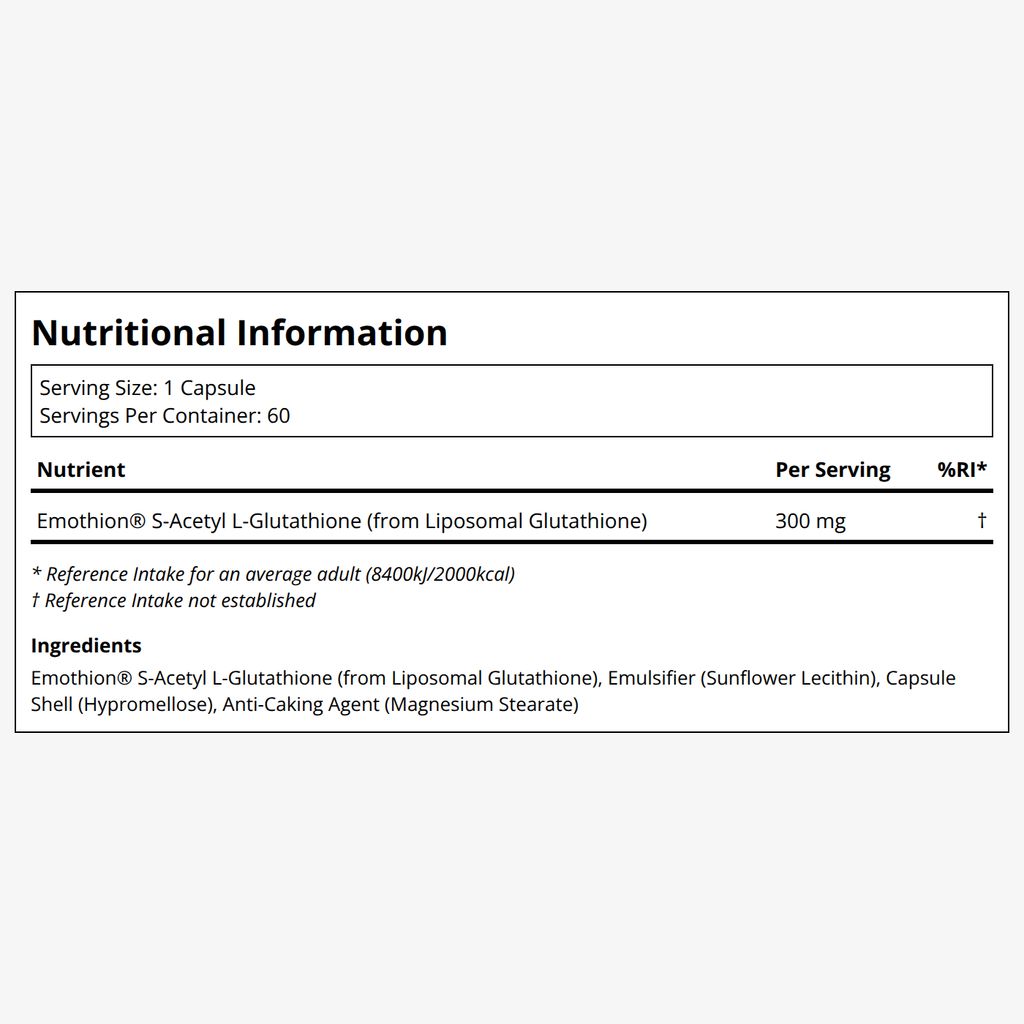 S-Acetyl Glutathione - 300 mg - Image 2