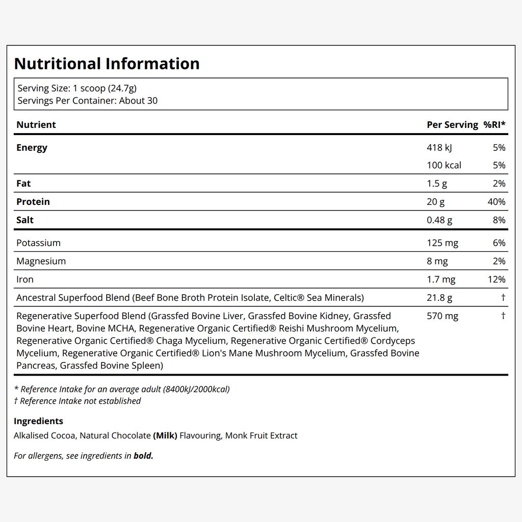Ancestral Protein Powder - Chocolate - Image 2