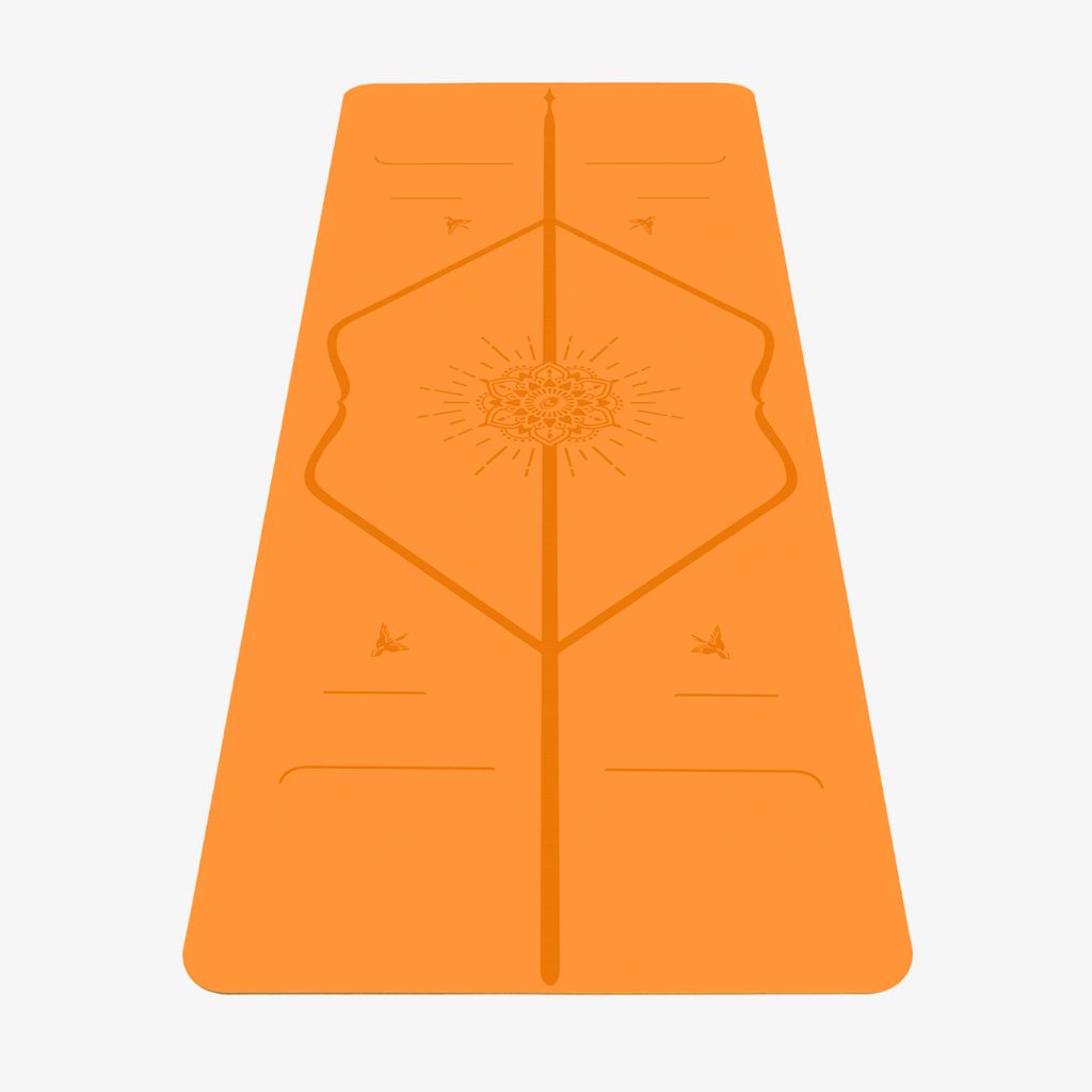 Liforme Expressions Yoga Mat - Happiness Orange - Image 1