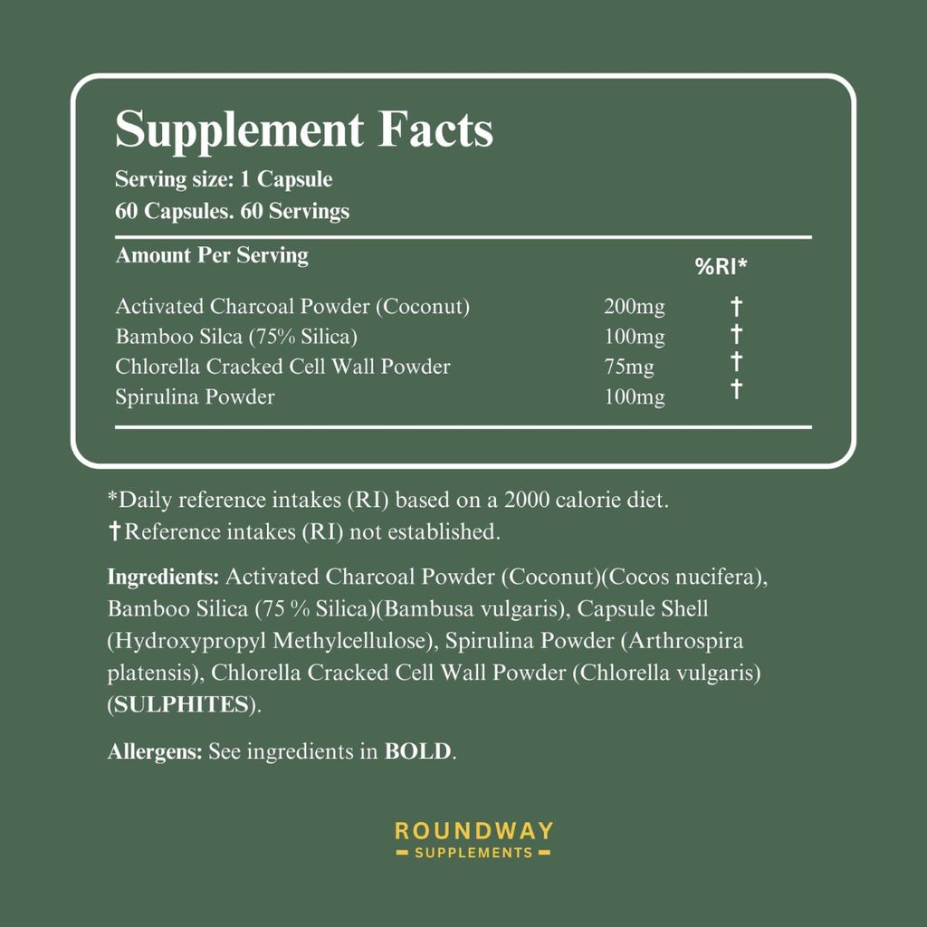 Aktivkohle, Chlorella, Spirulina-Bindemittel - Image 2
