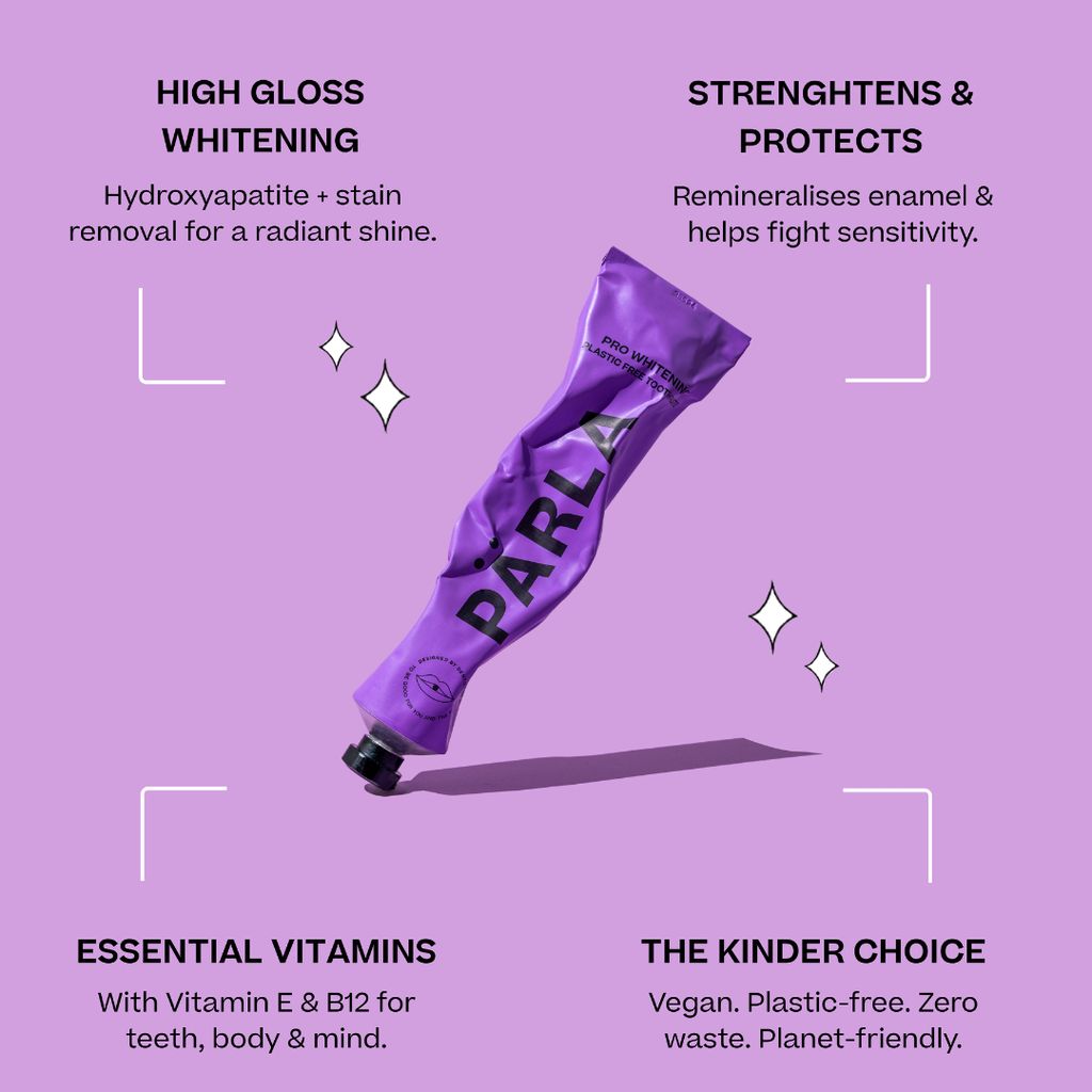 PRO WHITENING Zahnpasta mit Hydroxyapatit, Vitamin B12 und E - Image 2