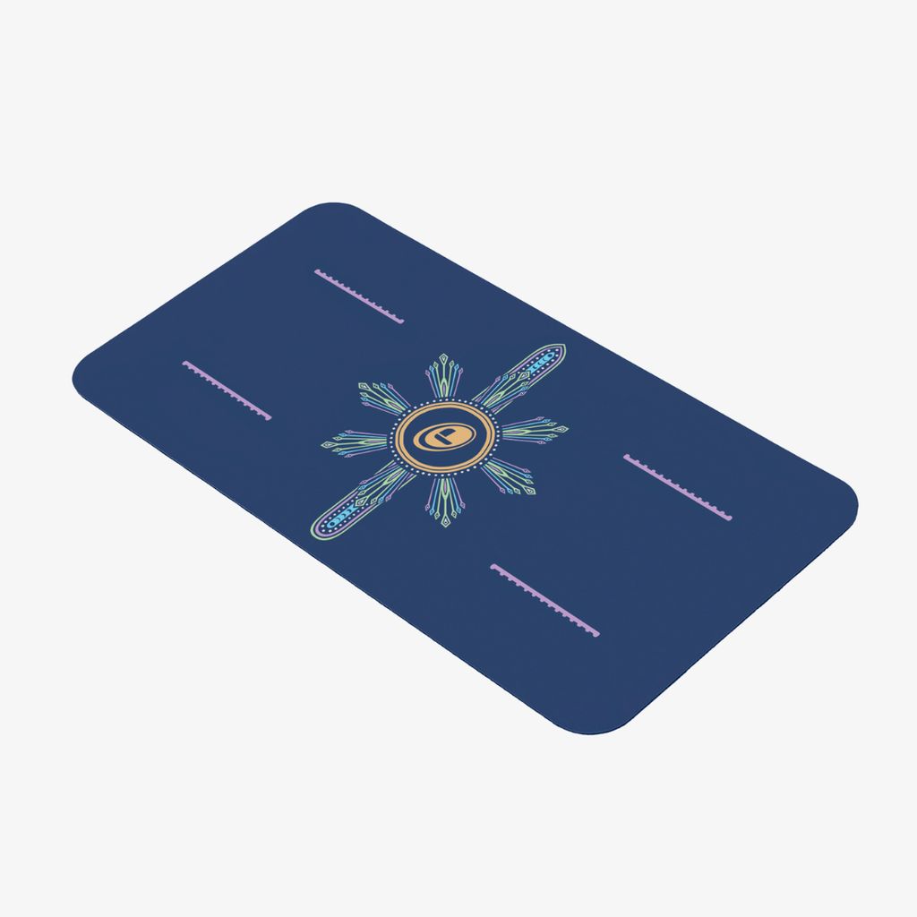Liforme Cosmic Moon Yoga Pad - Dusk Blue - Image 2