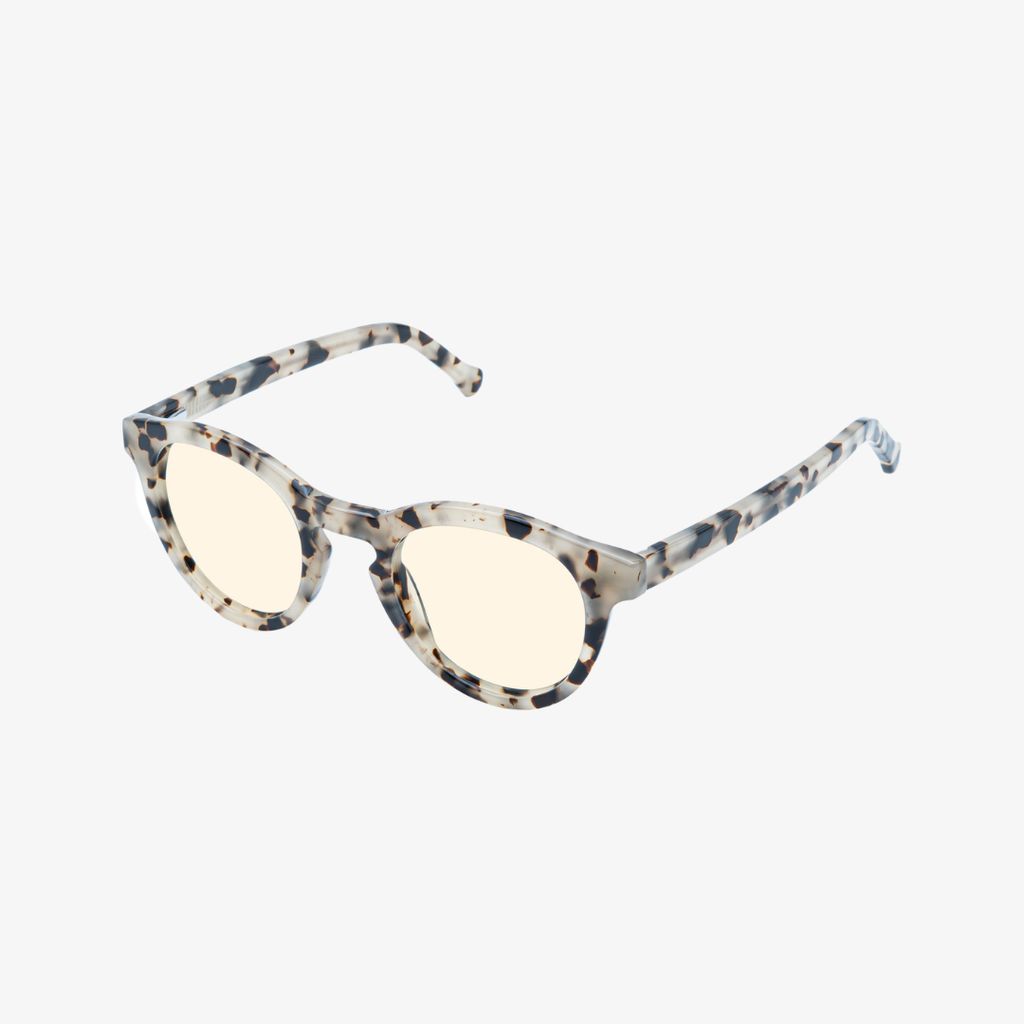 Alexander Blue Light Blocking Glasses (Evening) - Ivory Tortoise with Amber Lens - Image 2