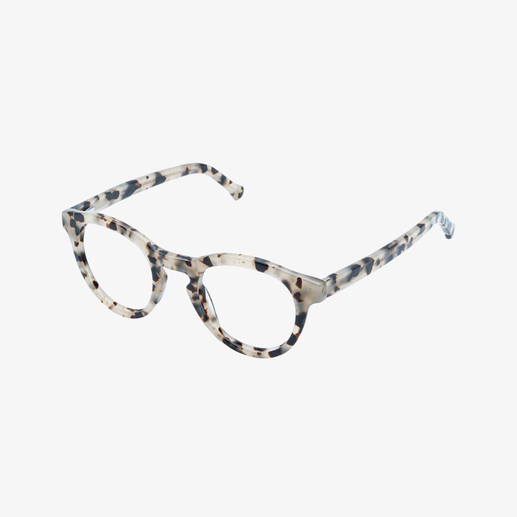 Alexander Blue Light Blocking Glasses (Day) - Ivory Tortoise with Clear Lens - Image 2