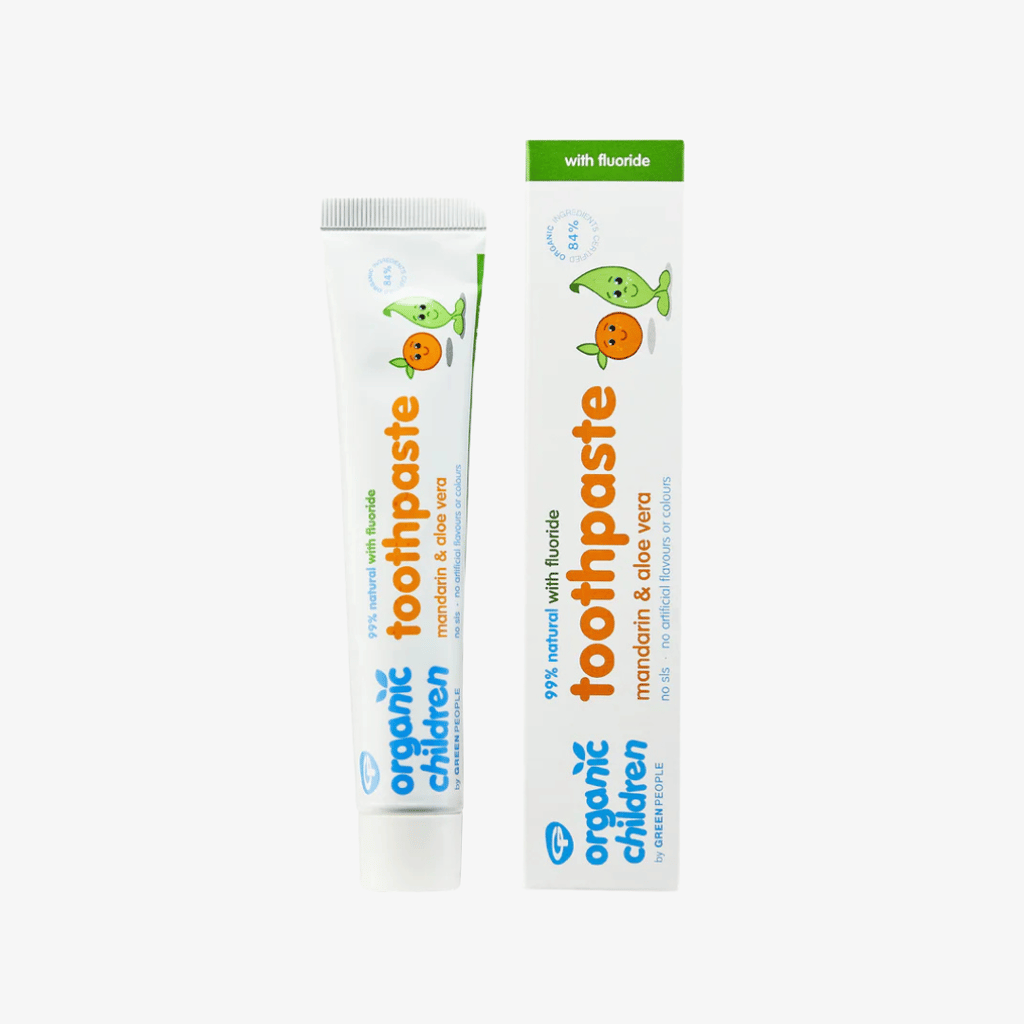 Bio-Kinderzahnpasta mit Mandarine und Fluorid - Image 2