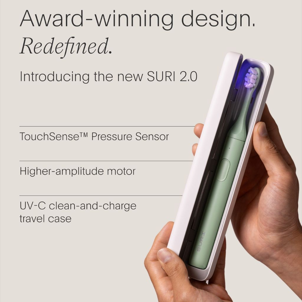 SURI 2.0 Schallzahnbürste mit UV-Reinigungsetui – Winterfarn - Image 2