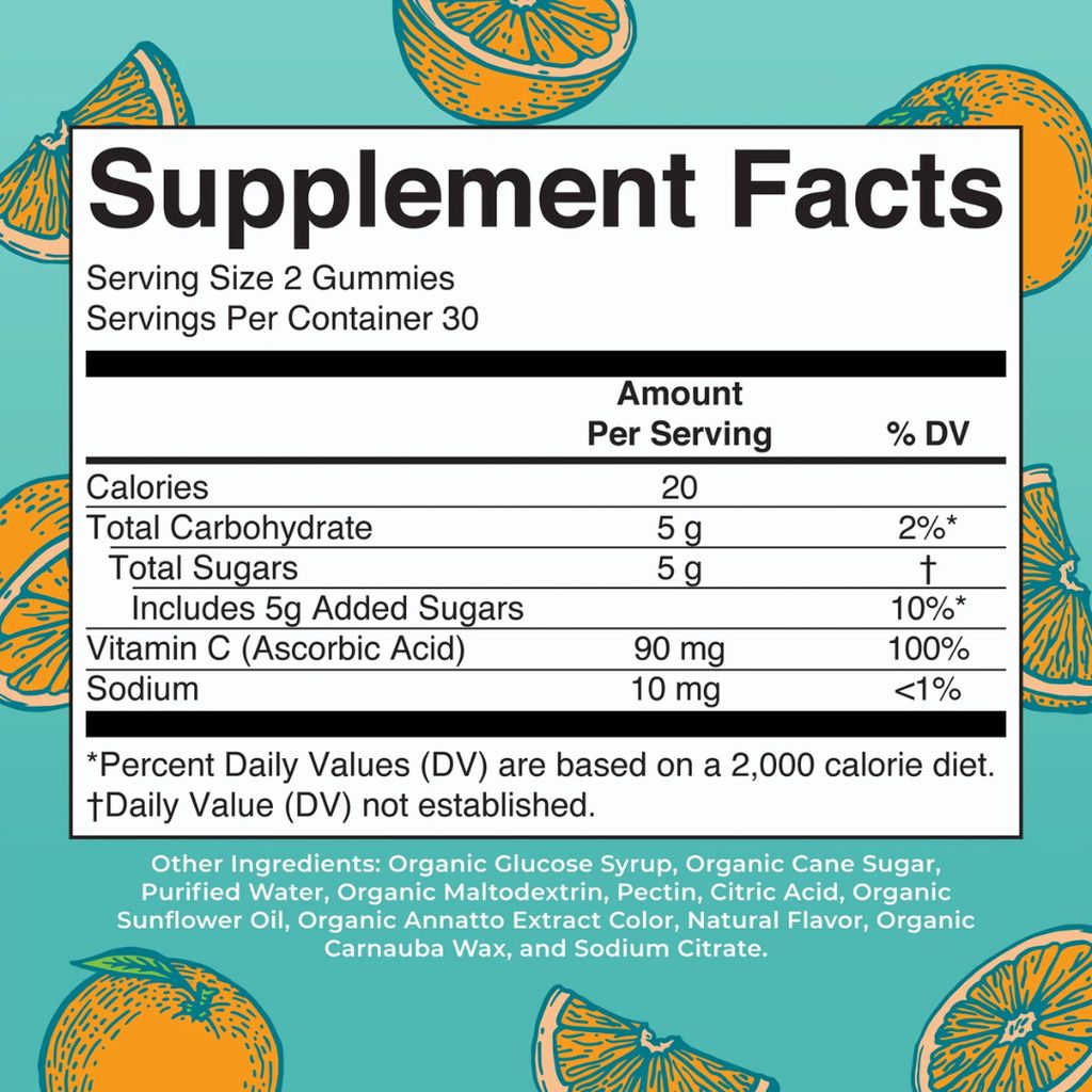 Vitamin-C-Fruchtgummis für Kinder – Orange - Image 2