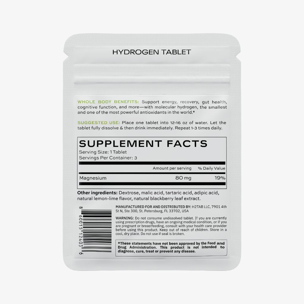 Molecular Hydrogen Tablets - Lemon Lime Sample - Image 3