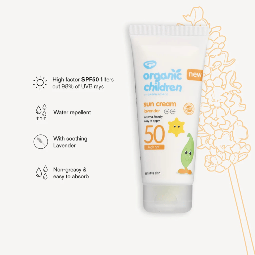Bio-Sonnencreme für Kinder LSF 50 – Lavendel - Image 2