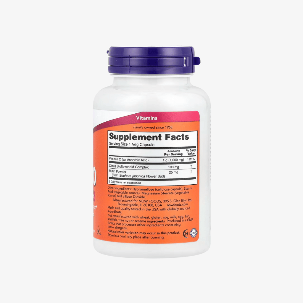 Vitamin C-1000 Immunsystem-Unterstützungskapseln (vegetarisch) - Image 3