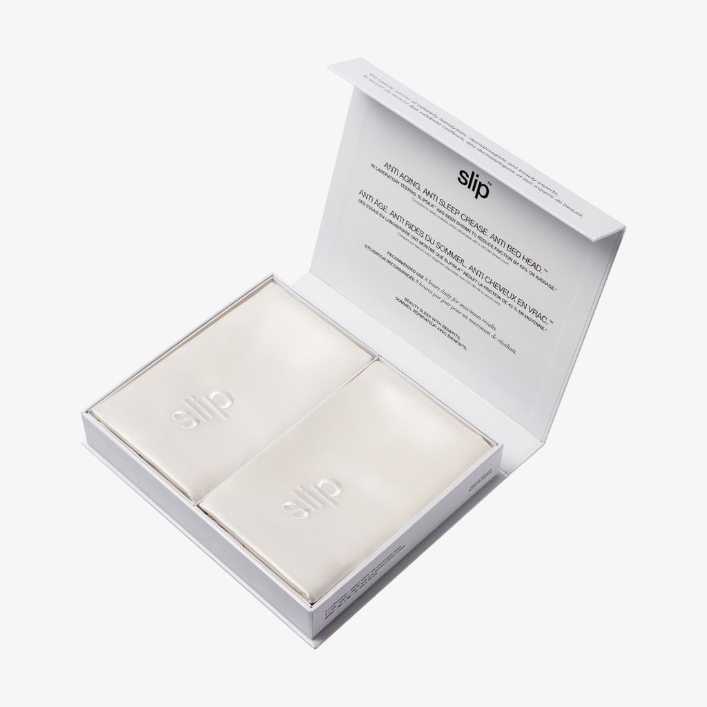 Kissenbezug-Set aus reiner Seide (Queen-Size) – Weiß - Image 2