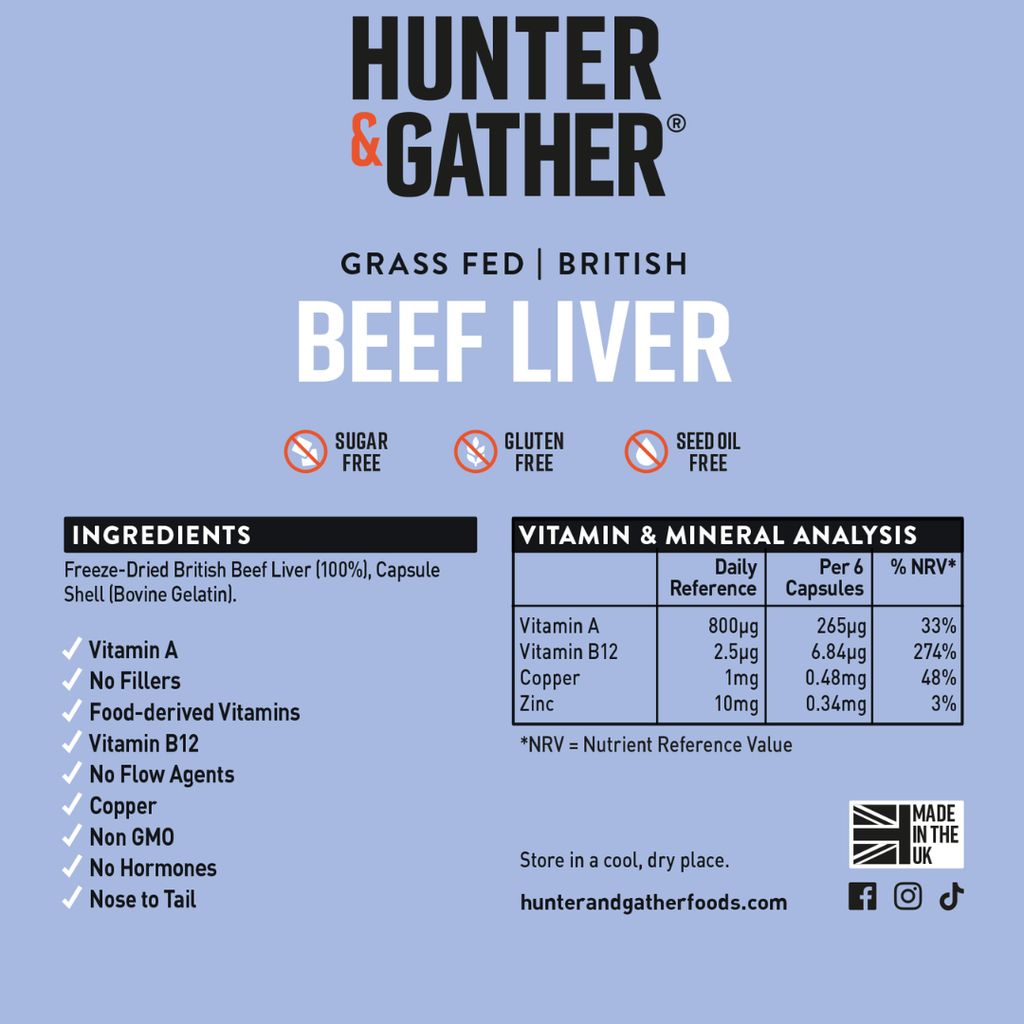 Grass Fed British Beef Liver Capsules - Image 2