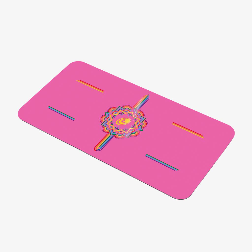Liforme Rainbow Yoga Pad - Grateful Pink - Image 2