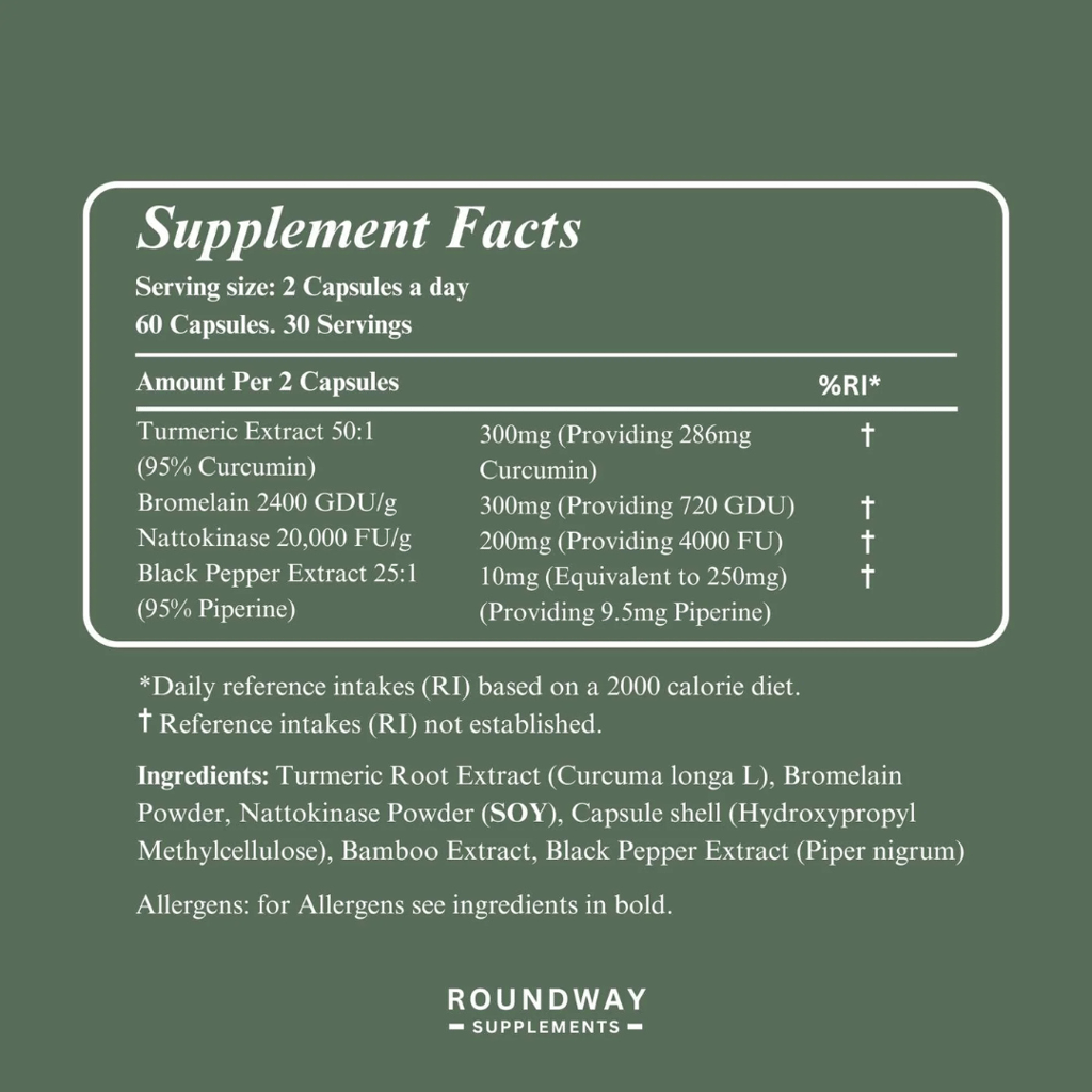 Nattokinase-, Bromelain- und Curcumin-Kapseln - Image 2