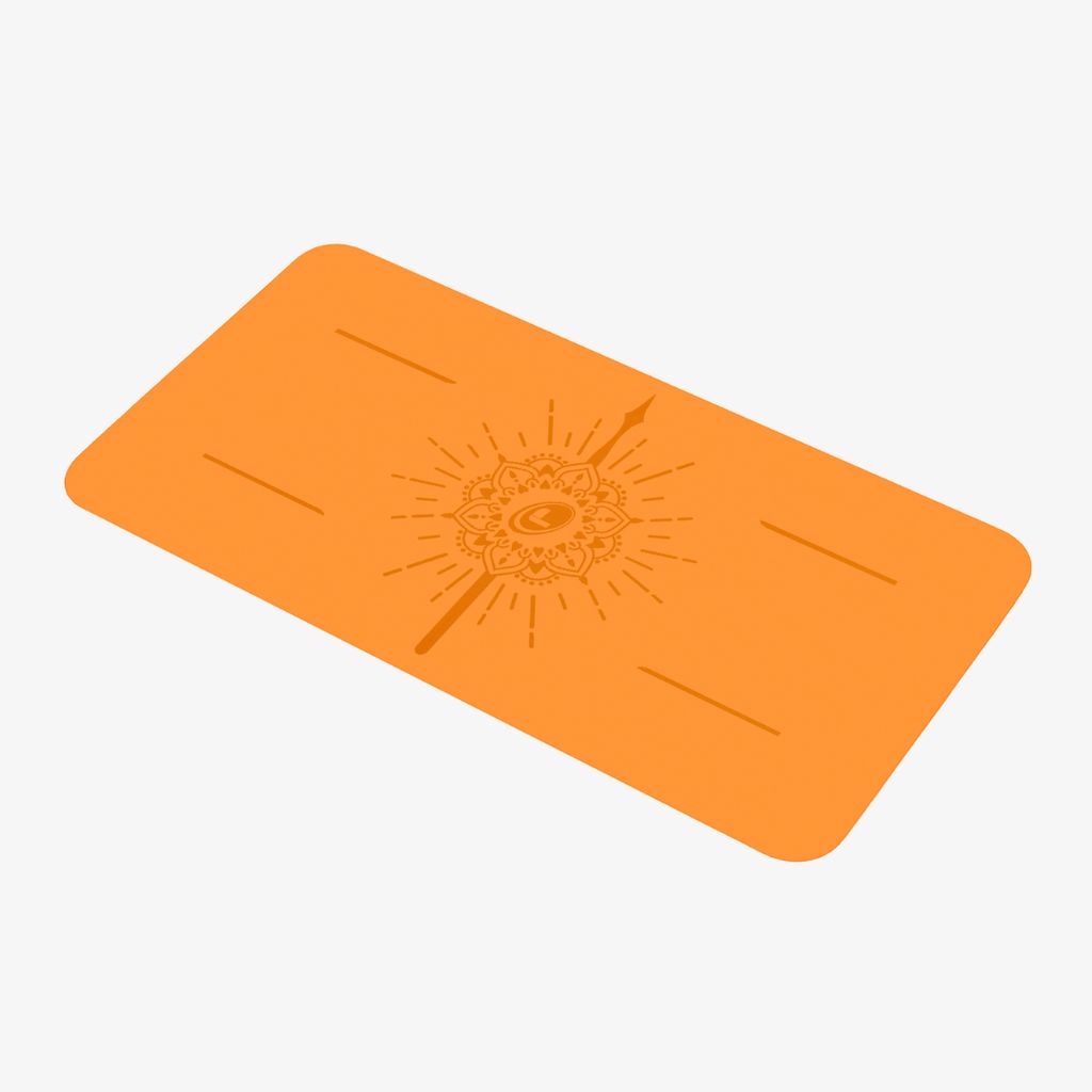 Liforme Expressions Yoga Pad - Happiness Orange - Image 2