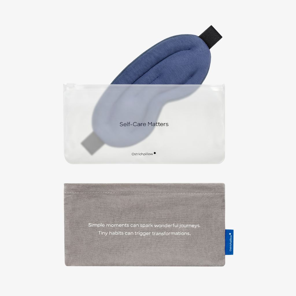 Wärme- und Kälte-Augenmaske – Ozeanblau - Image 4