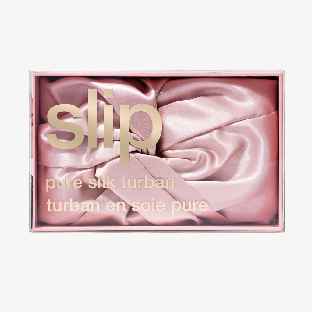 Turban aus reiner Seide – Rosa - Image 3