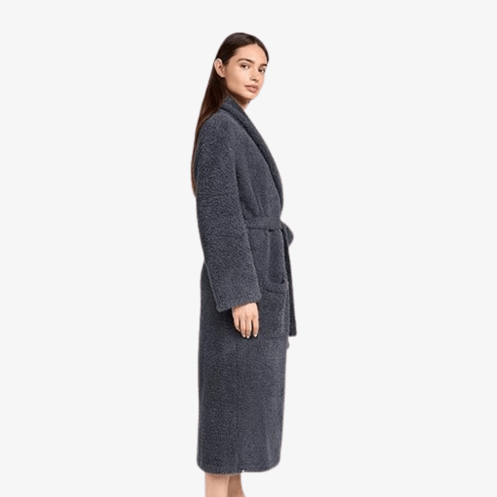 CozyChic® Bademantel für Erwachsene – Schieferblau - Image 3