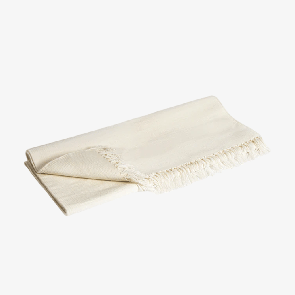 Yogamatte aus Bio-Baumwolle – Naturweiß - Image 1
