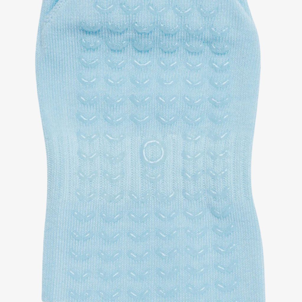 ÔWEAR Crew Sporty Stripes Pilates Grip Socken - Himmelblau - Image 3
